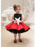 Two Pieces Lace Satin Flower Girl Dress Tutu Skirt Two Pieces Lace Satin Flower Girl Dress Tutu Skirt